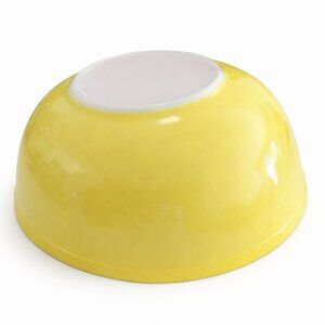 Vintage Pyrex Primary Yellow #404 Mixing Bowl 4 Quart Large Nesting Bowl USA